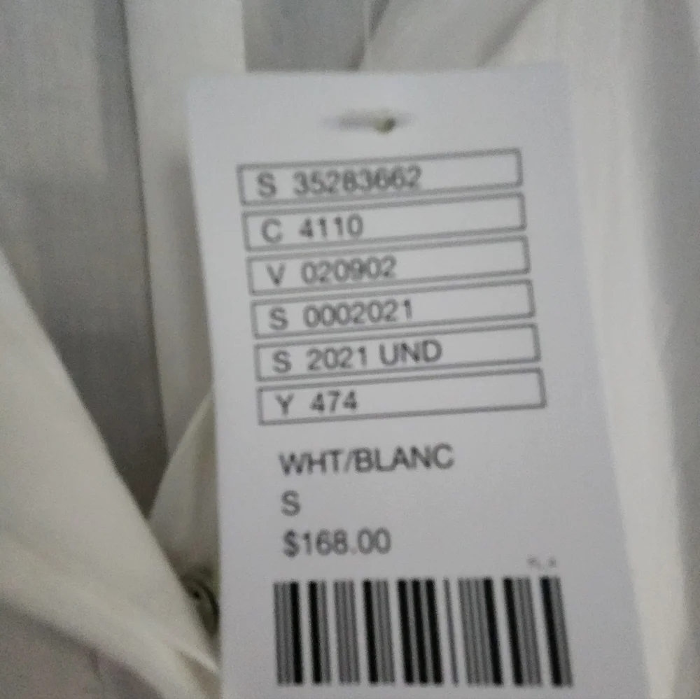 NWT Anthropologie Beautiful White Long Button Up - Picture 5 of 8